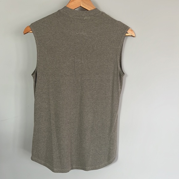 SOLD - Ssense Nomia Olive Rib Knit Sleeveless Top - Picture 3 of 5